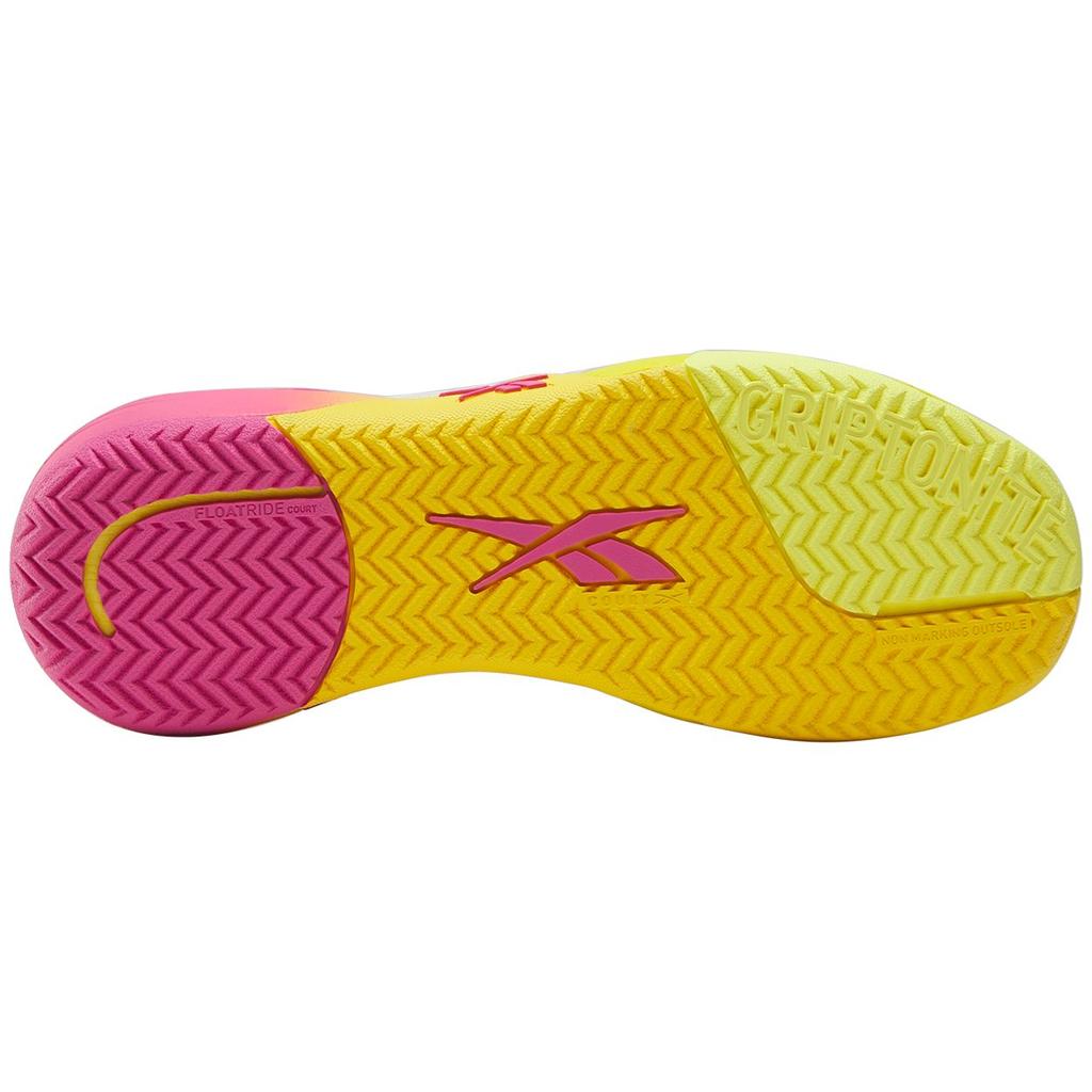 Reebok Nano Court Scarpe da Allenamento Comode Basse Donna sneaker Bianco Giallo Rosso 100212267