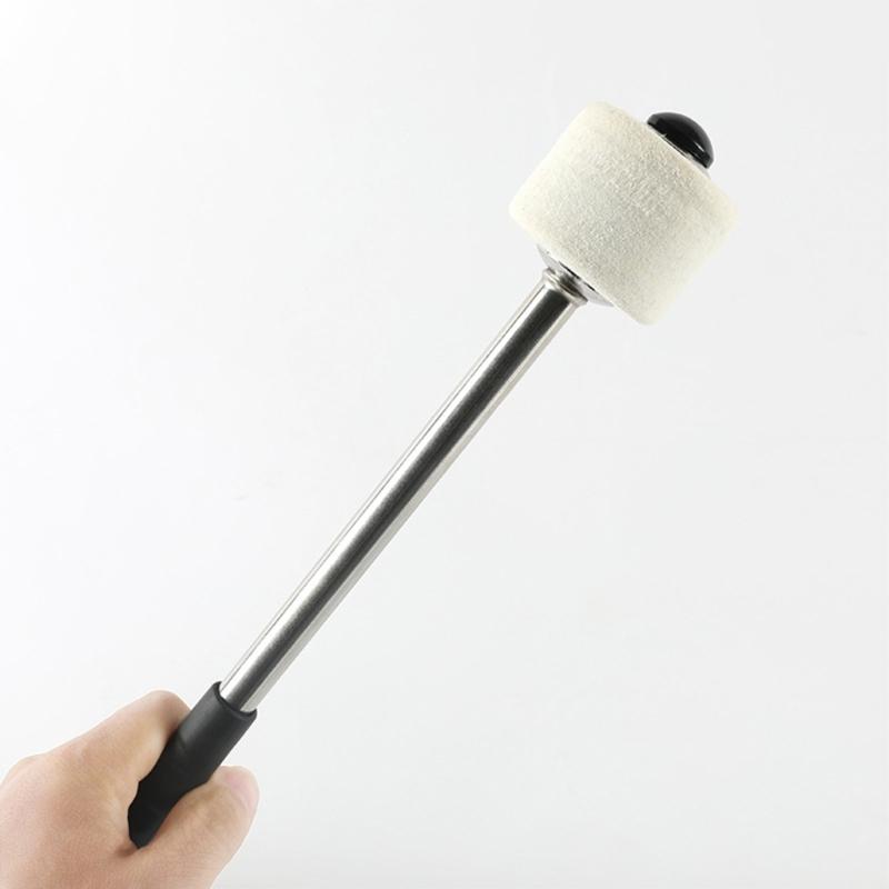 Snares Durm Hammer Professional March Bass Felt Head Drumsticks with Hanging Rope Percussion Sticks Drumsticks