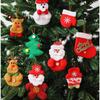 Felt Ornaments Christmas Tree Decoration Convenient Hanging Reindeer Pendant Santa Claus Design Christmas Tree Hanging