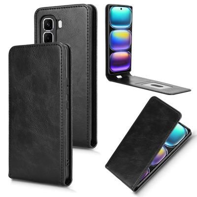 Huse din piele pentru Infinix Hot 50 Pro+ Plus Husă cu clapetă în sus și în jos Husă de protecție durabilă din piele PU