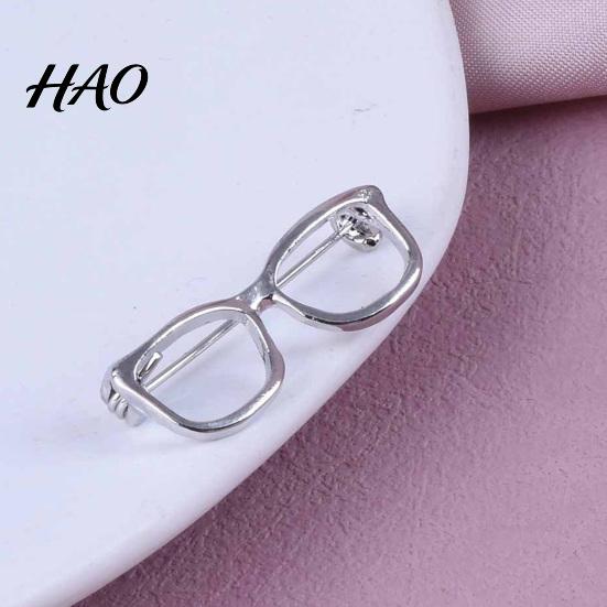 Women Decorative Pin Alloy Glasses Brooch for Men Women, Eyeglasses Shape Lapel Zinc Pin, Accessory Suits Shirts Sweaters Daily Outfit