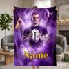 Melbourne Storm Custom Flannel Blankets Soft Warm Cozy Throws for Home Decor Holiday Gifts