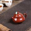 95ml Autentiska Yixing Lila Lera Tekannor Handgjord Pan Pot Rå Malm Dahongpao Lera Vattenkokare Kinesisk Zisha Teservis Cha Tillbehör