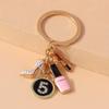 New Enamel Women Girls Mini Higheel Handbag Keychain Lipstick Key Rings Pendant for Key Holder Handbag Decor DIY Jewelry Gifts