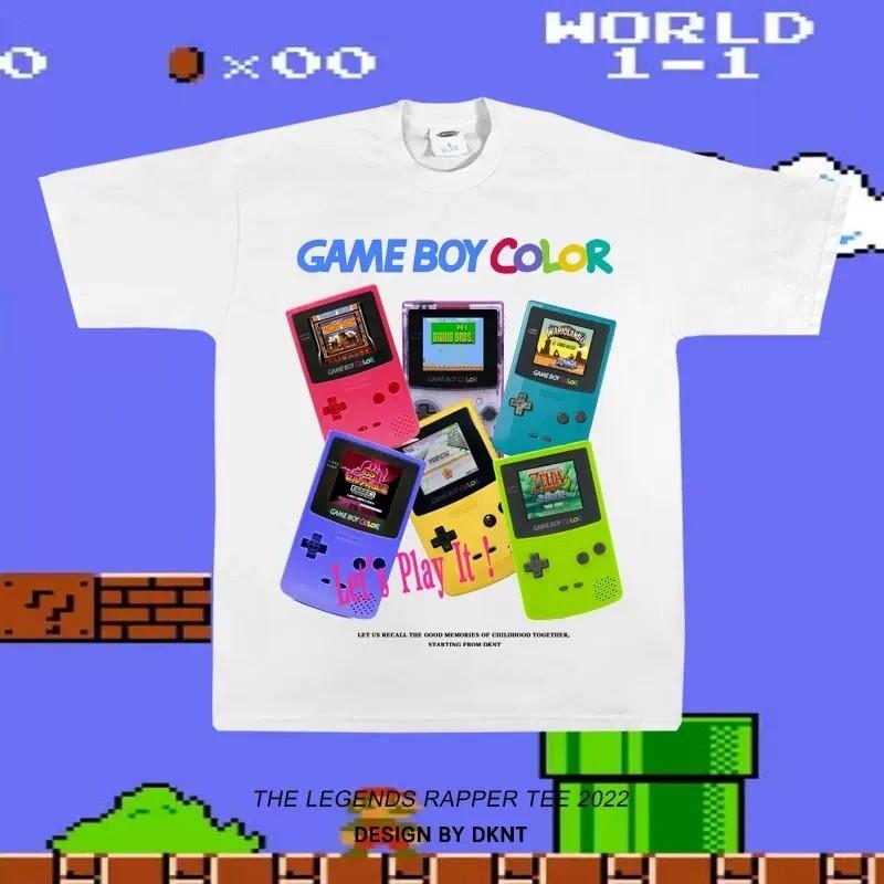 

Ретро GAMEBOY COLOR Классическая графическая футболка Унисекс Рубашка с коротким рукавом S-5XL Унисекс Футболка XXXXL
