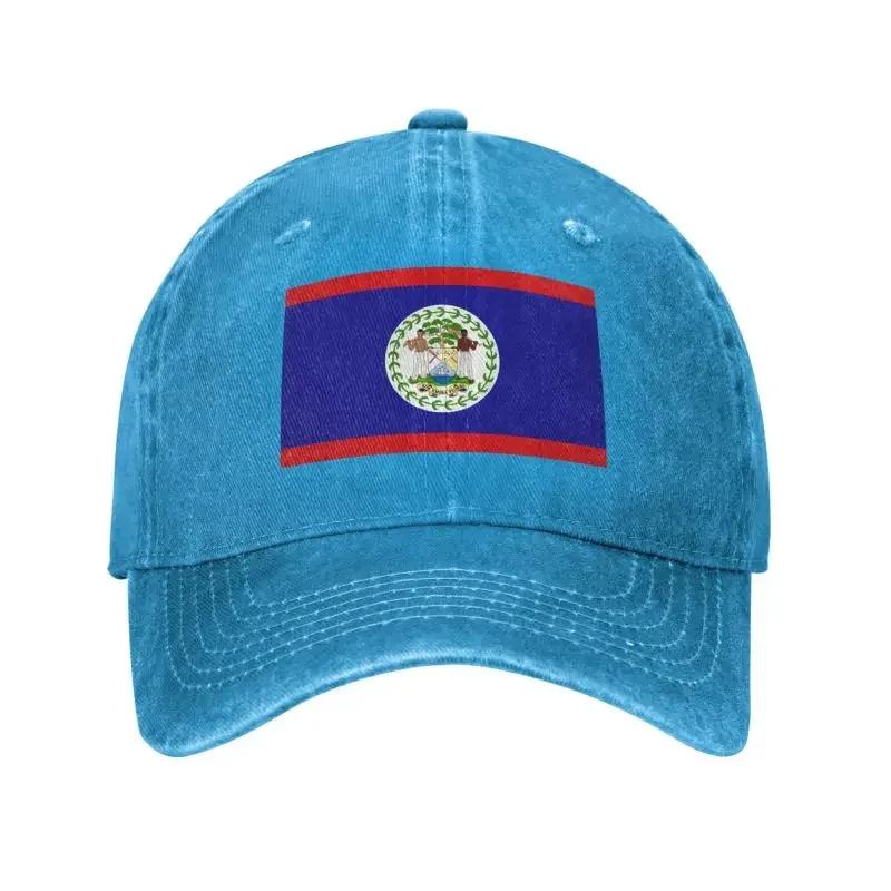 Custom Cotton Flag Of Belize Baseball Cap Sun Protection Unisex Womens Adjustable Dad Hat Summer
