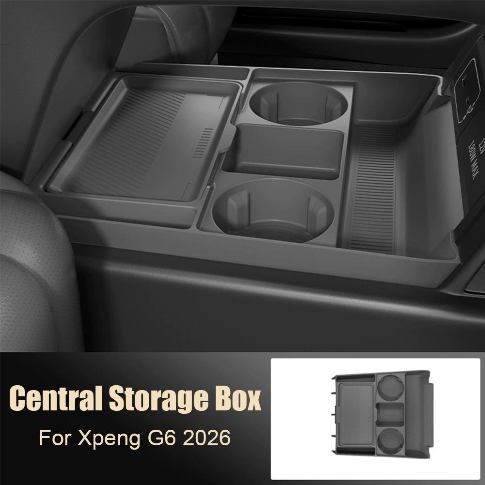 For Xpeng G6 2026 Center Console Storage Box Glasses Box Storage Box Car Supplies Modification Accessories
