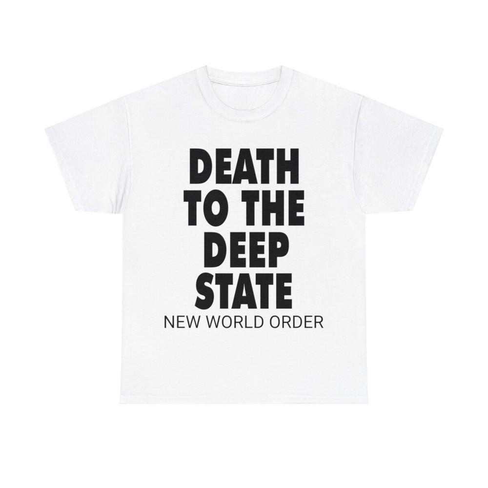 

DEATH to the Deep State NWO Short Sleeve Tee Unisex T-Shirt XXXL