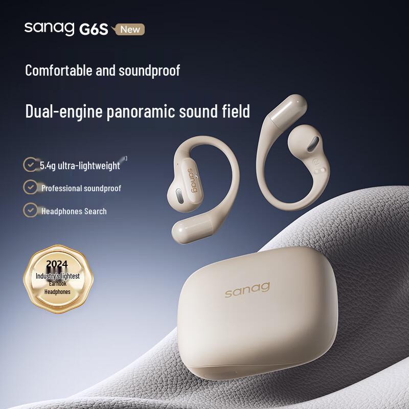 SANAG G6S Open-Ear Clip-On Sports Bluetooth Headset
