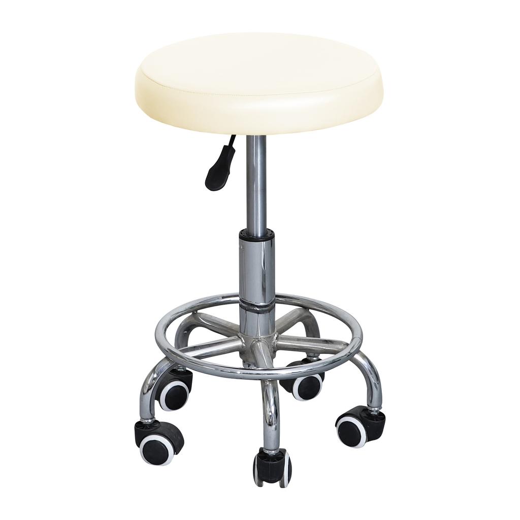 Spot Simple Pu Leather Elastic Round Stool Cover Waterproof Lift Chair Cover Bar Beauty Salon Small Round Stool Seat Cushion Cover