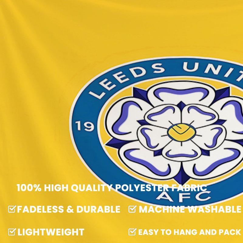Leeds United Football Club Wall Tapestry Aesthetic Wall Hanging Printed Fabric Blanket Decorative Tapestries for Bedroom Living Room Home Decor