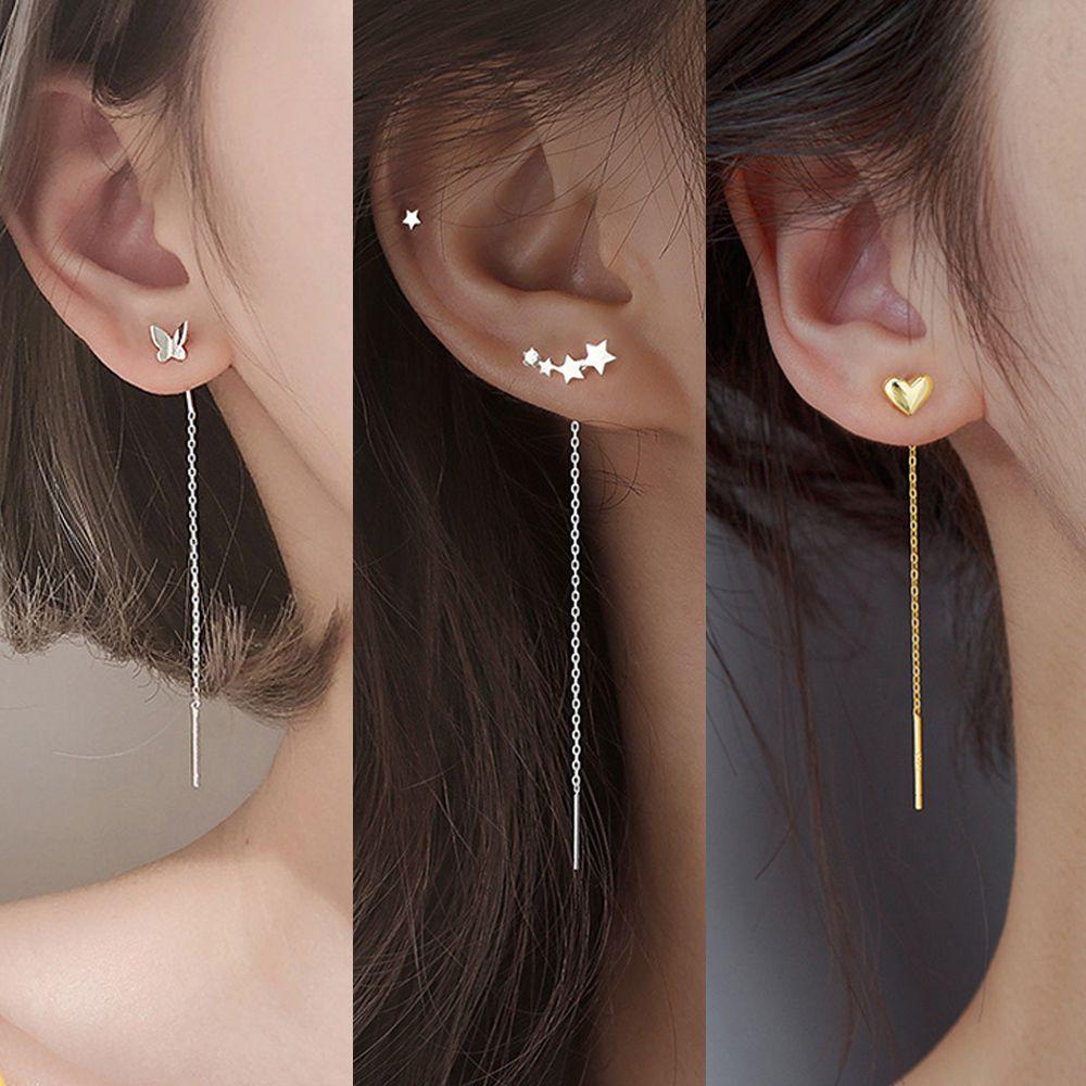 

Ювелирные изделия из проволоки, висячие серьги, бусины в форме сердца, подвески, проволочная цепочка с кисточками, прямые висячие серьги