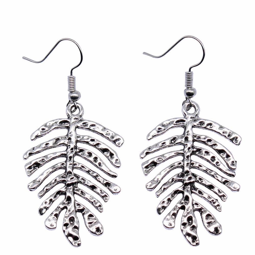 Drop & Dangle Earring Plant Four-Leaf Clover Cactus Vintage Jewelry SuppliesEarring Size 18x19mm QE021