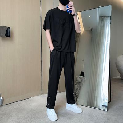 Men's Summer Wear A New Fashion Personalized Trend Sports and Leisure Suit Men's