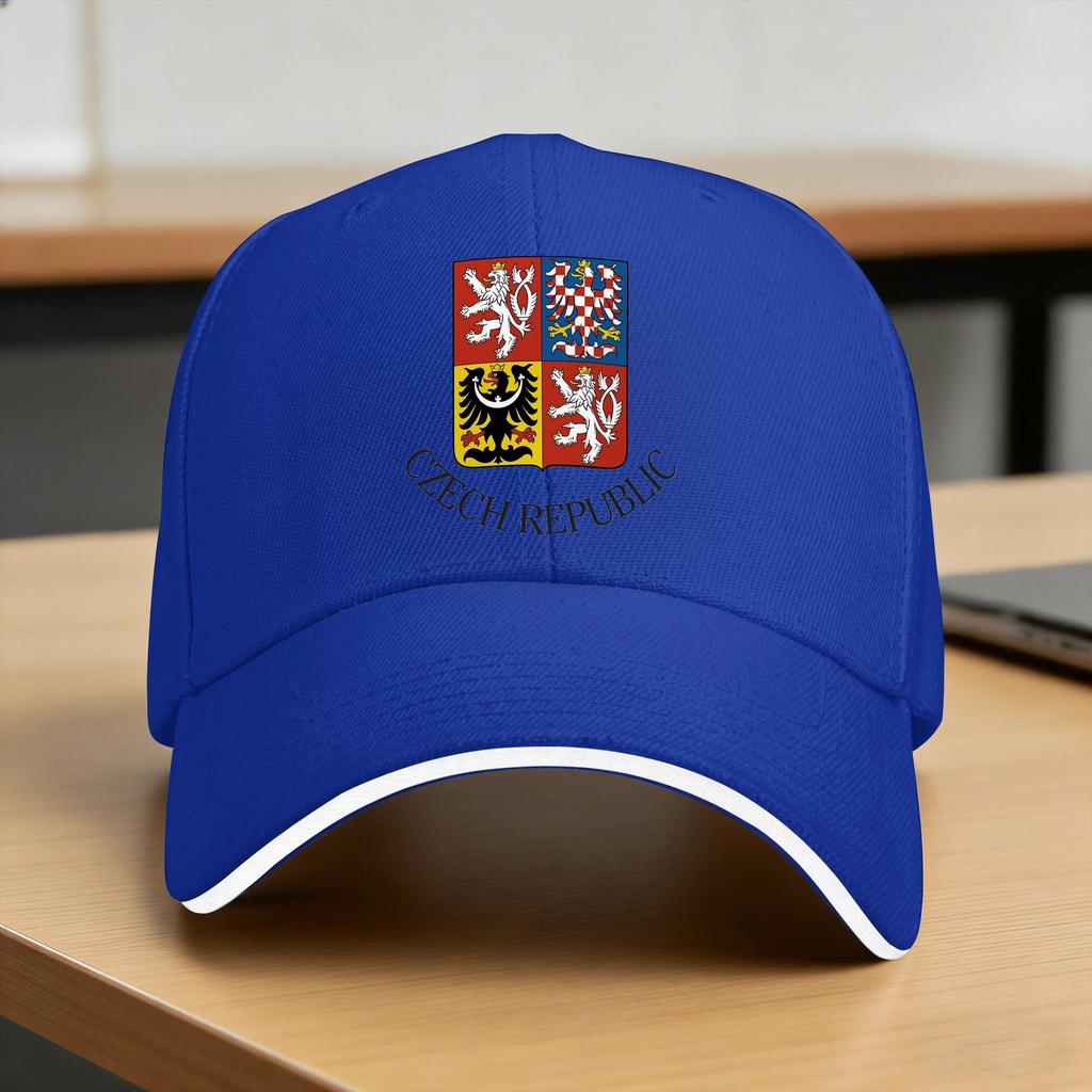 Cappellino da Baseball con Stemma della Repubblica Ceca Sole Estate yk Cappello Trucker Fresco per Unisex Unisex Tennis Skate Cappellini da Baseball