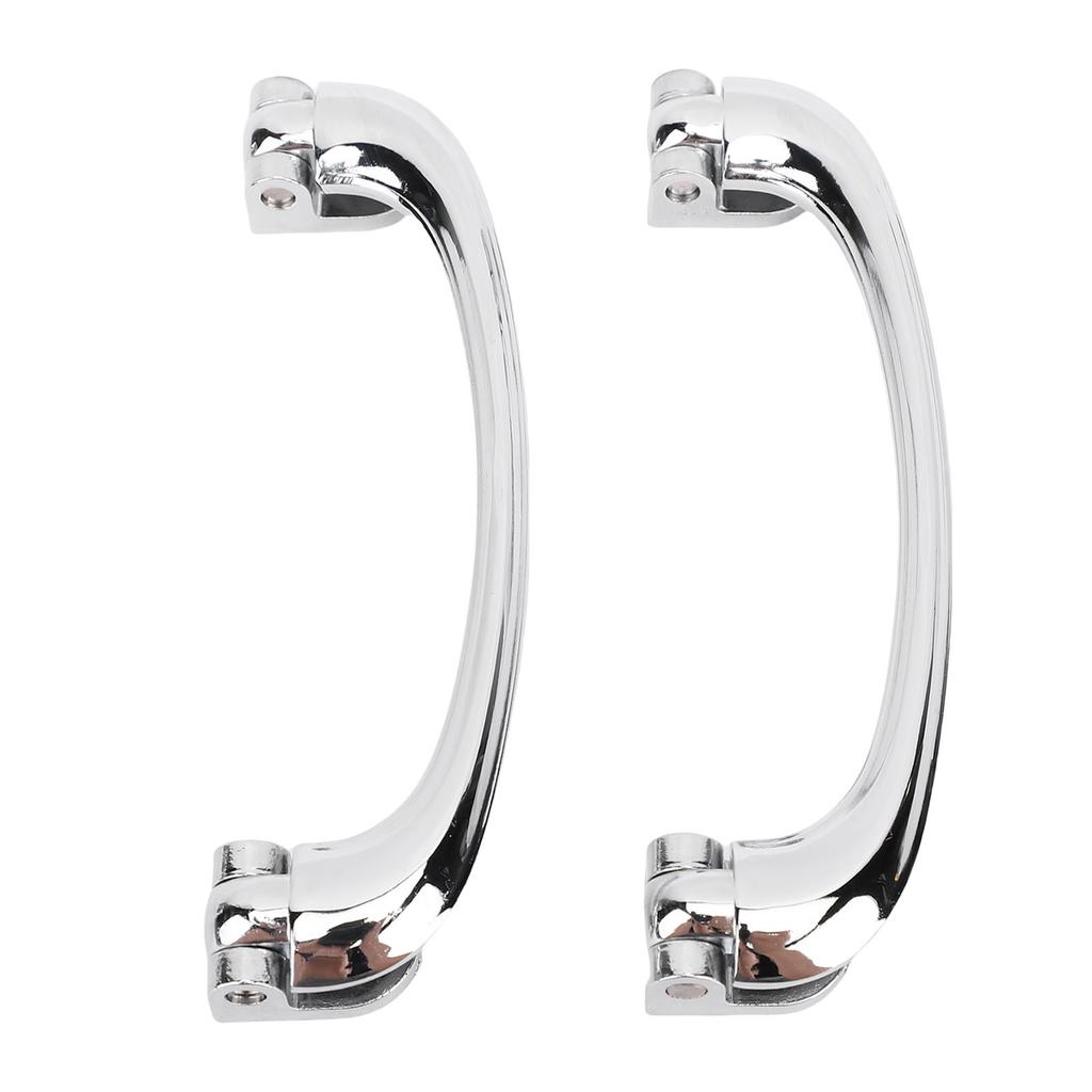 1 Pair Chrome Interior Door Pull Handle Universal LWH106 Wearproof Inside Door Handle Replacement for Classic Cars Tudor