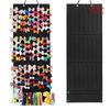 Pink Hanging Jewelry & Hair Accessory Organizer Bag - Felt Wall-Mounted Storage with Multiple Compartments for Headbands, Ribbons, and More