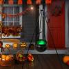 Large Witches Cauldron On Tripod Decoration Outdoor Glowing Witch Soup Pot with Light Plastic Black Candy Bucket for Halloween Party