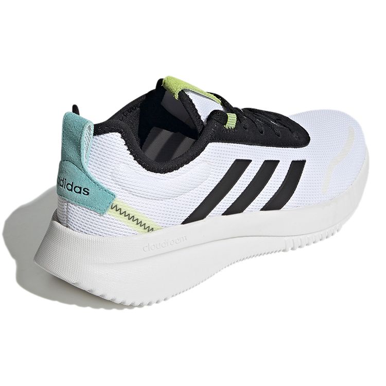 Adidas Lite Racer Rebold White Black Men Sneakers Footwear-White Core-Black Semi-Solar-Slime GZ0354