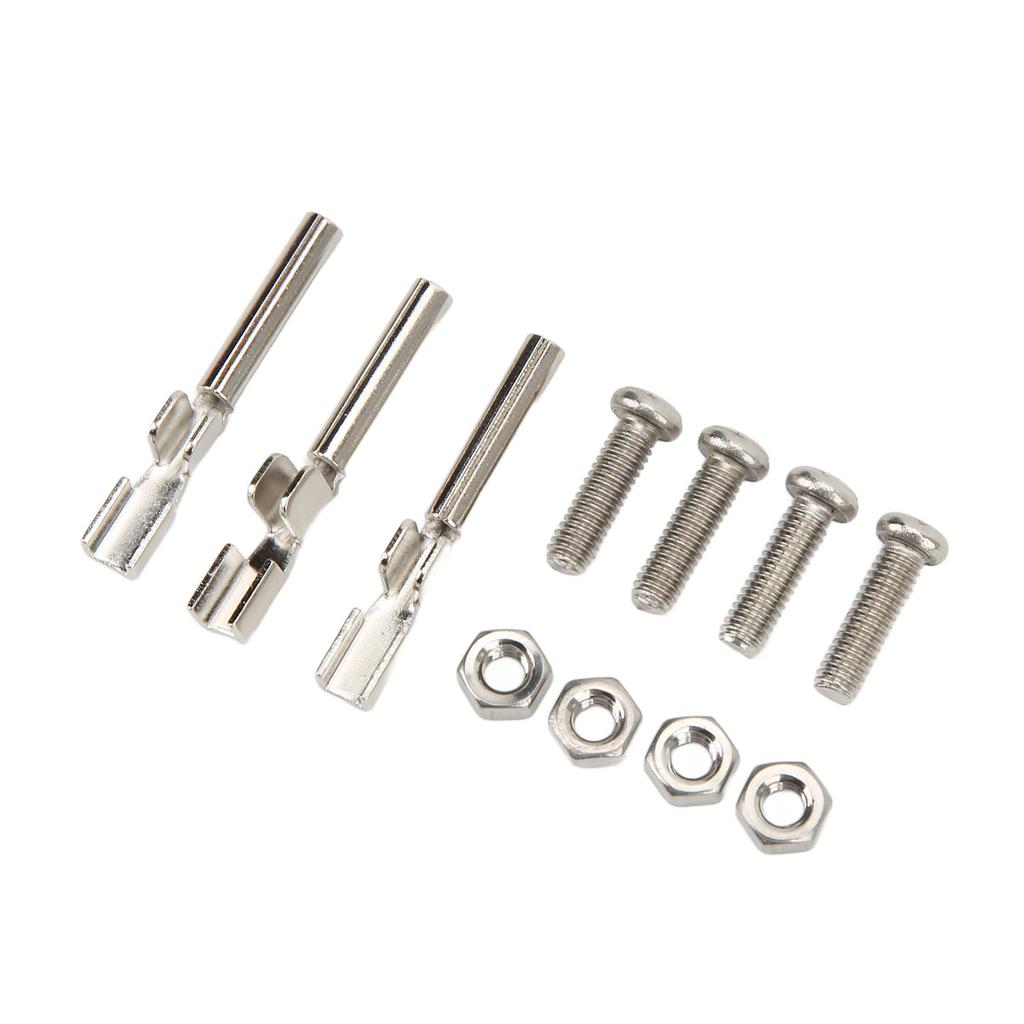 Club Car Charger Receptacle Plug 3 Pin Terminals Contacts Wire Connectors with Screw Nut 604321 Replacement for EZGO RXV