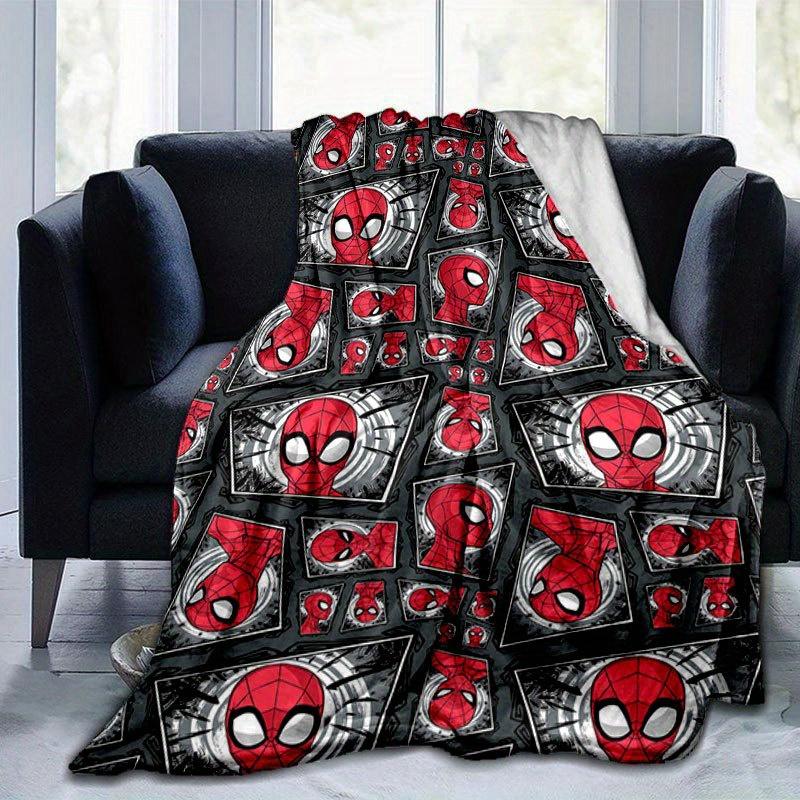 Spider-man Cute Printed Blanket Rectangular Soft Comfortable Modern Style Polyester
