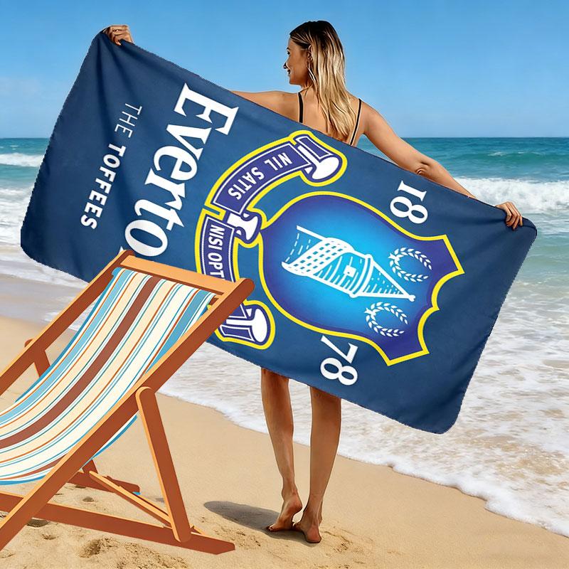 The Blues logo Print Beach Towel, Large Soft Quick Dry Towel for Beach Camping Swimming