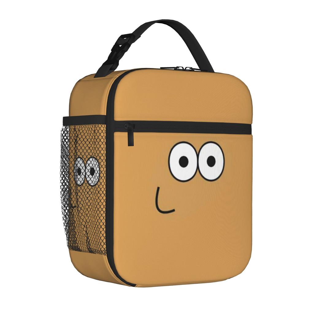 Virtual-Alien Pet P-Pou Portable Thermal Cooler Bag Cartoon Game Reusable Insulated Lunch Bags Unique Container Box For School