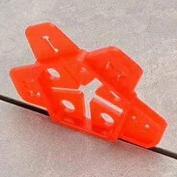 50 Stück Fliesen Nivelliersystem Abstandshalter Clips für Boden Wand Fuge 1-3mm Bauwerkzeug Roter PE-Kunststoff Wiederverwendbar