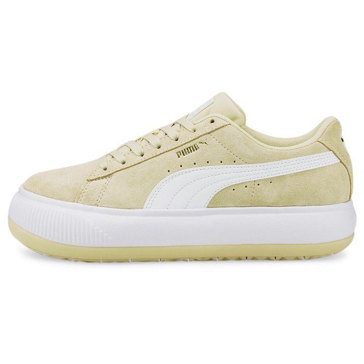 PUMA Suede Mayu Thick Sole Minimalistic Casual Skateboarding Shoes Khaki Women's 380686-12