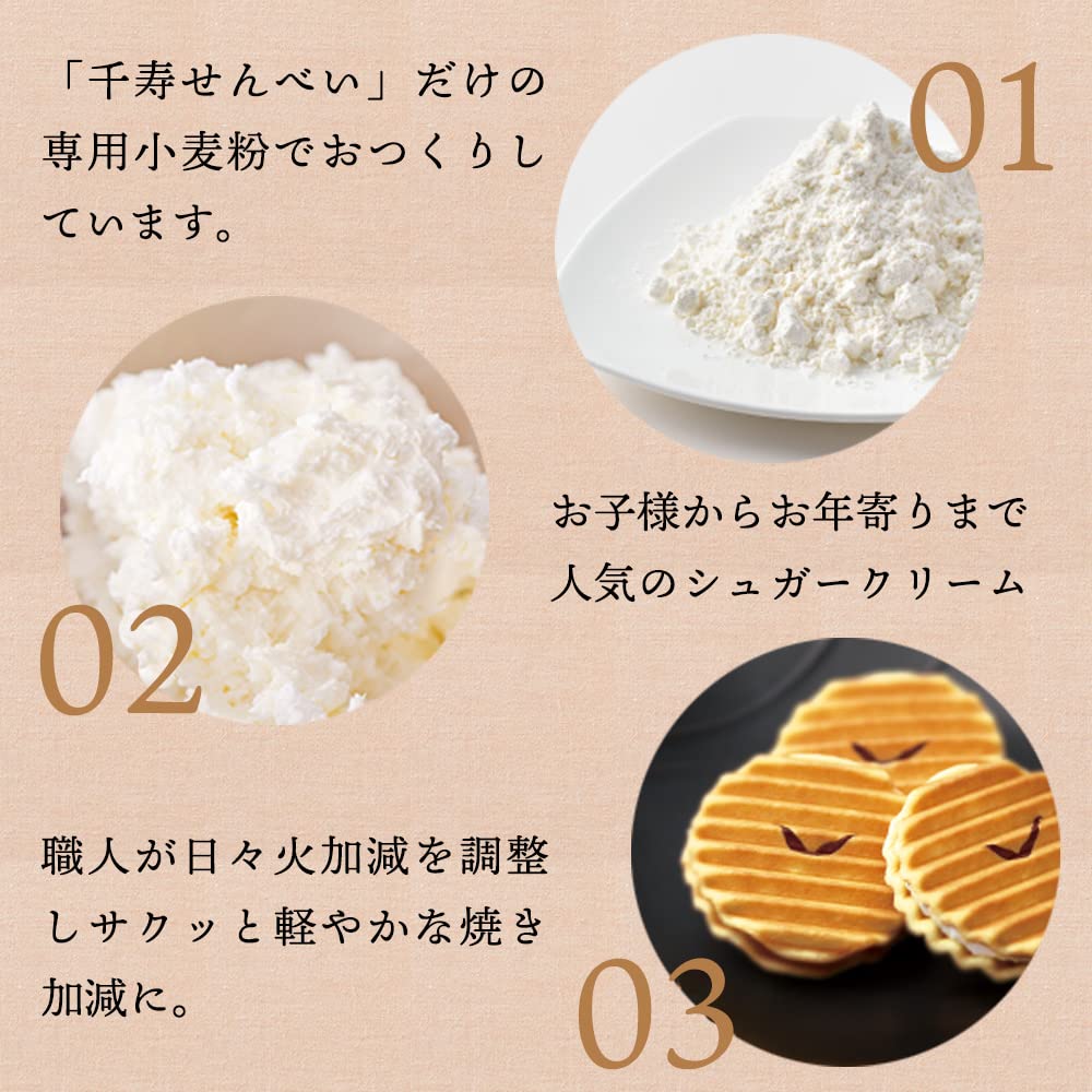 Kozuki Senju Senbei Sommer Sommer Japanisch Kyoto Kyoto Japanisches Zuhause Zuhause Tee Tee Dank Familie Bestellung (40 Stück) / Geschenk, Geschenk, Kyoto, Süßigkeiten, Süßigkeiten,