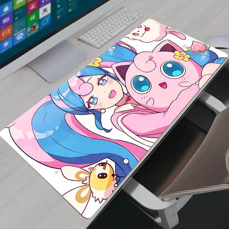 Mouse Pad Kawaii Pokemon Pikachu Gaming Accessories PC Computer Keyboard Durable Gamer Desk Mat Alfombrilla Xxl Mousepad