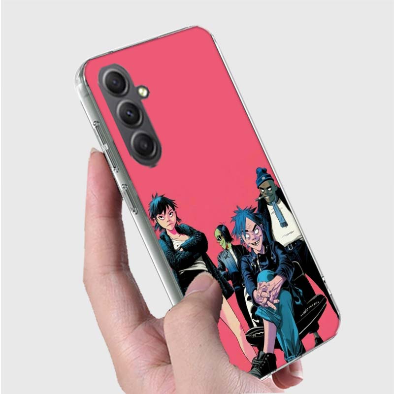 Gorillaz Anime Phone Case For Samsung A16 A26 A36 A56 A17 A03S A04S A02S A05S A50S A30 A20 A70S A40 A21 Galaxy Note 20 10 9 8 Co