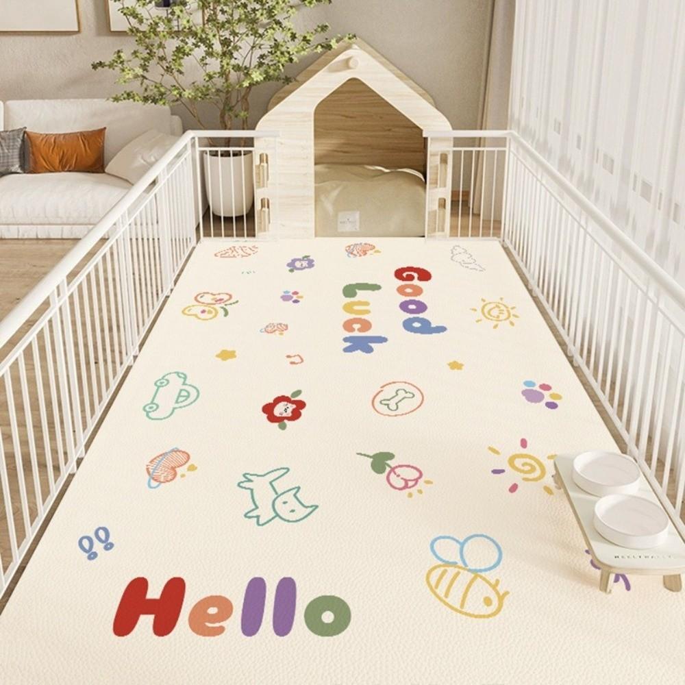 New Cute Cartoon Pet Carpet Non Slip Urine Repellent Flooring Dog Cat Mat Easy To Clean Waterproof Cleaning Mat