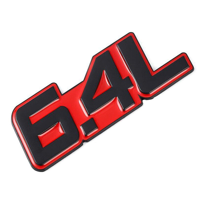 3D Metall 4.0L 4.6L 4.7L 5.0L 5.7L 6.0L 6.2L 6.4L 7.0L Autoaufkleber Heckklappenemblem Abzeichen Aufkleber für Mazda VOLVO PEUGEOT