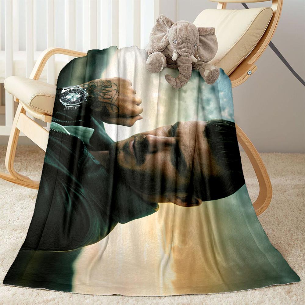 David Beckham's Torso Blanket Durable Comfort Great for Office Chair Bedding Seaside Four Seasons Universal Modern