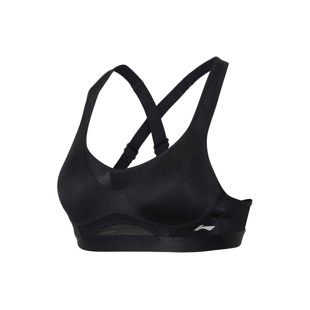 Li Ning Fitness Series Outdoor Casual Yoga Training Sports Bra Women Underwear Black AUBU052-2