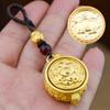 Copper Chinese Style Lucky Pendant Rotatable Car Key Ring Zodiac Cornucopia Key Chain  Men