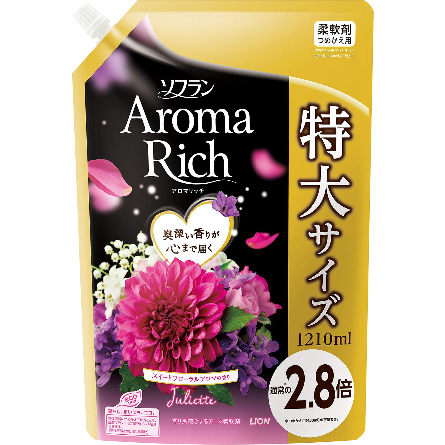 

SOFLAN Aroma Rich Кондиционер для белья Juliet Floral 1210мл [Большой объем] (Сладкий аромат) Пополнение,