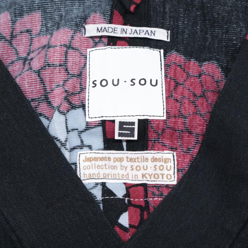 SOU SOU Kyoto Yukata Pattern dress S blackUsed