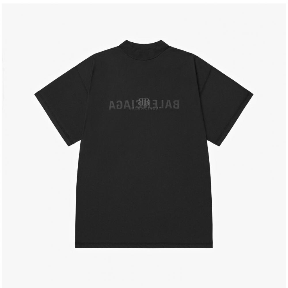 Balenciaga 787358 Tqvj4 1750 Ai Logo Inside Out Oversized Herren Kurzarm T-Shirt