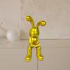 Statue Bookshelf Sculpture Artwork Animal Figures Resin Bunny Figurine Ornament for Home Shelf Desk