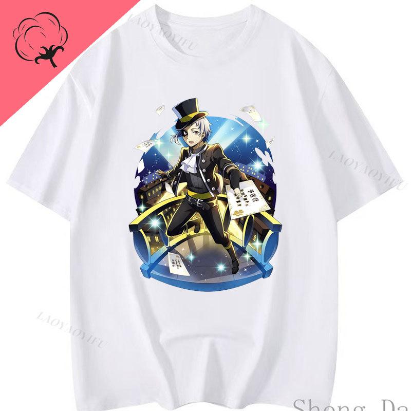 Anime Print Unisexga Cotton Y2k Clothes Bungou Stray Dogs Dead Apple TShirt Dazai Osamu Chuuya Nakajima Graphic T Shirts