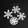 50Pcs 3D Snowflake Stickers for Walls Glow In Dark Christmas Party Home Decor Fluorescent Window Ceiling Application