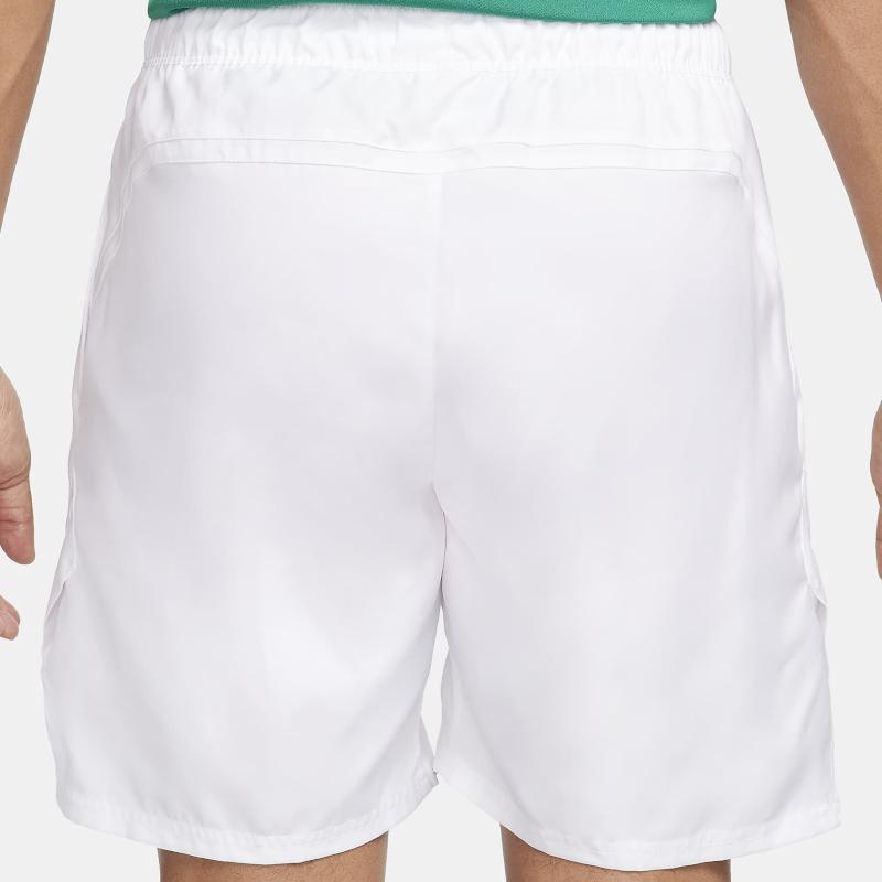 Nike Court Victory Solid Logo Elastic Waist Tennis Casual Shorts Men shorts White FD5380-100