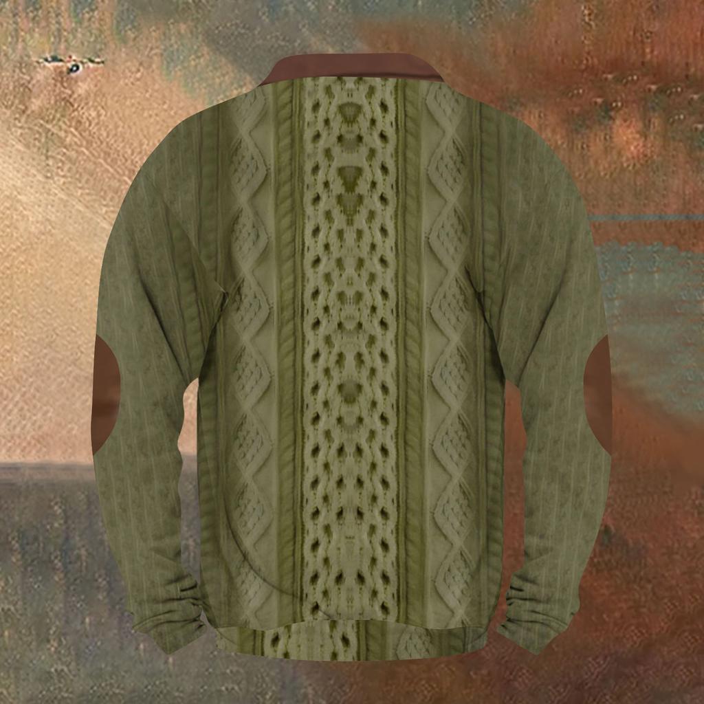 Lässiges Retro-Sweatshirt mit Farbverlauf für Herren