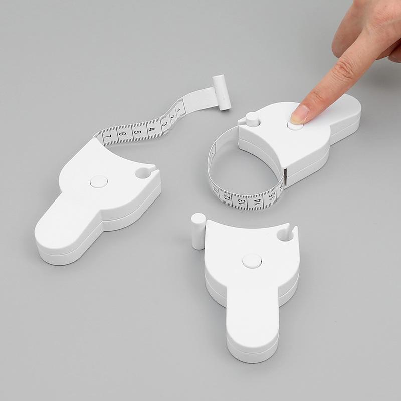 Automatic Telescopic Measuring Tape Soft Body Sewing Ruler with Centimeter Scale White Tool for Tailor and Daily Use