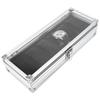 1Pc 6 Grid Slots Aluminum Rectangle Watch Jewellery Display Storage Organizer Box  (6 Slots)