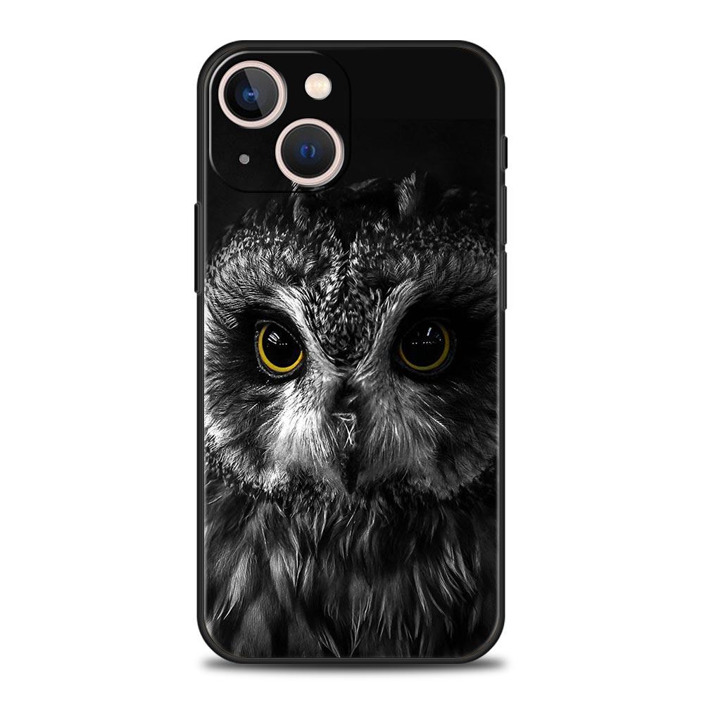 Animal Lion Wolf Tiger Phone Case For iPhone 17 16 15 Pro Max 11 12 13 14 7 8 Plus SE 2020 X XR XS Cover Soft Black