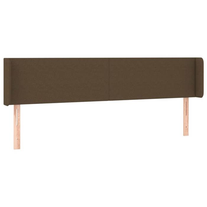 VidaXL LED Headboard Bedroom Furniture Double Bed Accessory Head of Bed Frame Interior Dark Brown 3122965