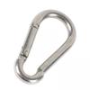 5Xcarabiner Clip Snap Hook Spring Loaded Steel Karabiner 8Mm Thickness
